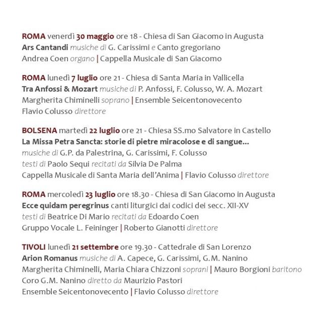 GLI ARTISTI 2025