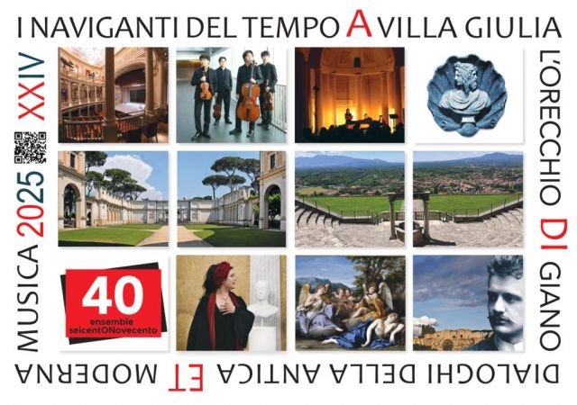 <strong>L’Orecchio di Giano 2025 </strong><br />Dialoghi della Antica et Moderna Musica<br />....dal 22 giugno al 14 settembre<br /><br />I concerti dell’Ensemble Seicentonovecento<br />Flavio Colusso, Direttore artistico e musicale