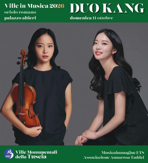 <strong>VILLE IN MUSICA 2026</strong><br />4. Oriolo Romano, Palazzo Altieri<br />11 ottobre /&nbsp;Duo Kang