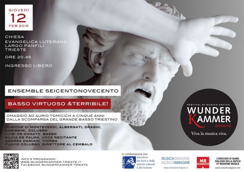 <strong>Basso virtuoso & terribile! </strong><strong>...and friends.</strong><br />omaggio ad Aurio Tomicich<br />October 11th, 22:30 on <a href="http://goo.gl/PqZpqp" target="_blank">Radio3Suite</a>